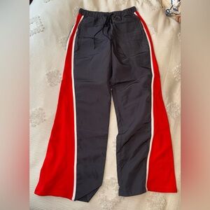 FP Movement Blue track pants red and white stripes